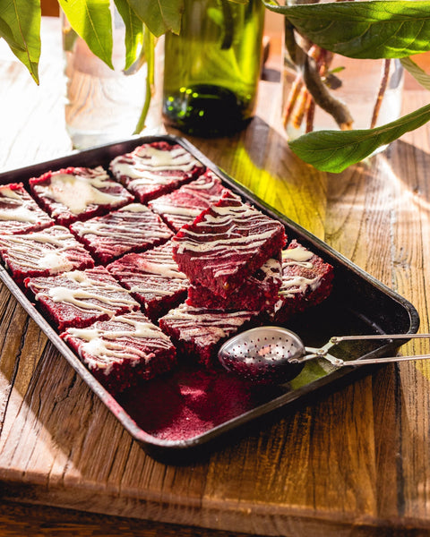 Raw Red Velvet Plum Slice
