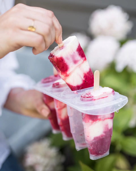 Plum Swirl Popsicles
